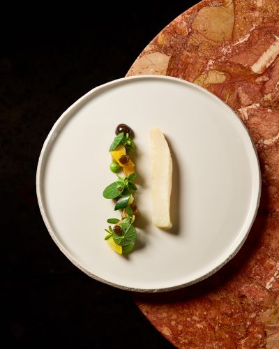 Turbot de ligne, Asperges Blanches de Cavaillon Turbot de ligne, Asperges Blanches de Cavaillon